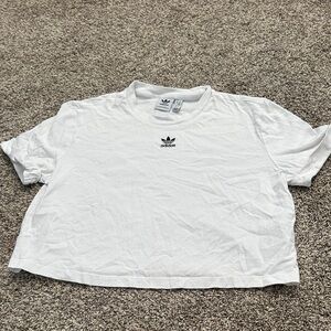 Adidas White Tee with Logo